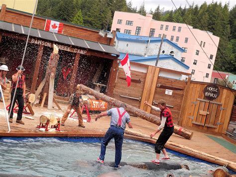 Lumberjack show ketchikan - Overview. Make the most of your time in port in Ketchikan on a shore excursion that combines two cultural experiences into one tour. After port pickup, you'll visit the Saxman Native Village followed by the Great Alaskan Lumberjack Show. Booking this tour in advance saves you the hassle of figuring out how to spend your limited time in port. 